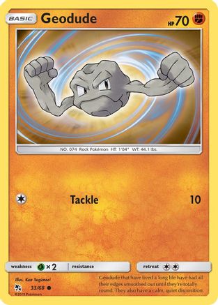 Image of Geodude (33/68) [Sun & Moon: Hidden Fates]