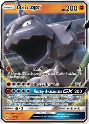 Image of Onix GX (36/68) [Sun & Moon: Hidden Fates]