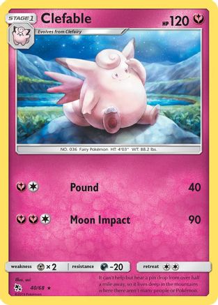 Image of Clefable (40/68) [Sun & Moon: Hidden Fates]