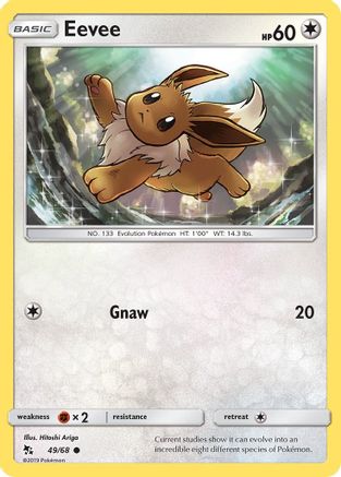 Image of Eevee (49/68) [Sun & Moon: Hidden Fates]