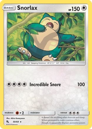 Image of Snorlax (50/68) [Sun & Moon: Hidden Fates]