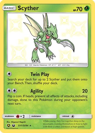 Image of Scyther (SV1/SV94) [Sun & Moon: Hidden Fates - Shiny Vault]
