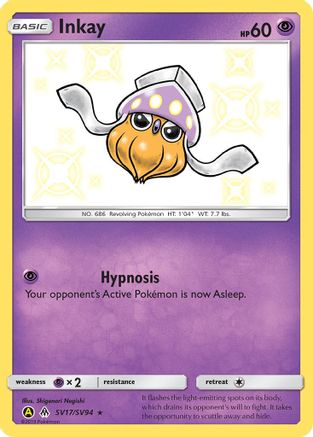 Image of Inkay (SV17/SV94) [Sun & Moon: Hidden Fates - Shiny Vault]