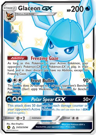Image of Glaceon GX (SV55/SV94) [Sun & Moon: Hidden Fates - Shiny Vault]