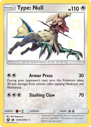 Image of Type: Null (SV45/SV94) [Sun & Moon: Hidden Fates - Shiny Vault]