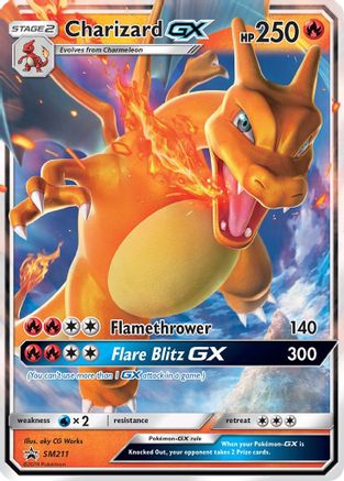 Image of Charizard GX (SM211) [Sun & Moon: Black Star Promos]