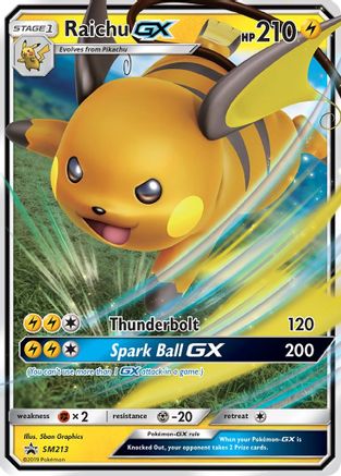 Image of Raichu GX (SM213) [Sun & Moon: Black Star Promos]