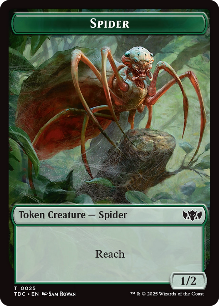Image of Spider // Bird Double-Sided Token [Tarkir: Dragonstorm Commander Tokens]