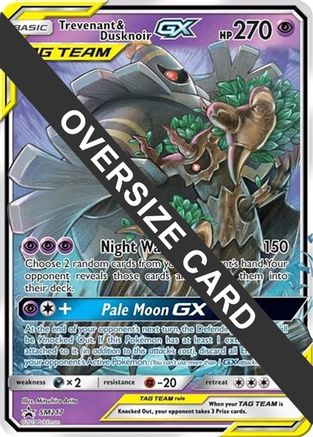 Image of Trevenant & Dusknoir GX (SM217) (Jumbo Card) [Sun & Moon: Black Star Promos]