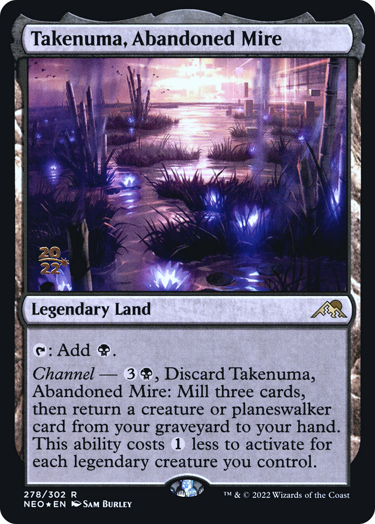 Image of Takenuma, Abandoned Mire [Kamigawa: Neon Dynasty Prerelease Promos]