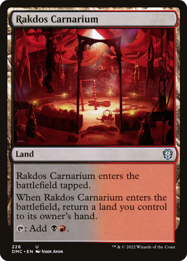 Image of Rakdos Carnarium [Dominaria United Commander]