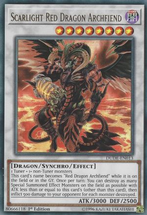 Scarlight Red Dragon Archfiend [DUDE-EN013] Ultra Rare