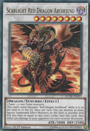 Image of Scarlight Red Dragon Archfiend [DUDE-EN013] Ultra Rare
