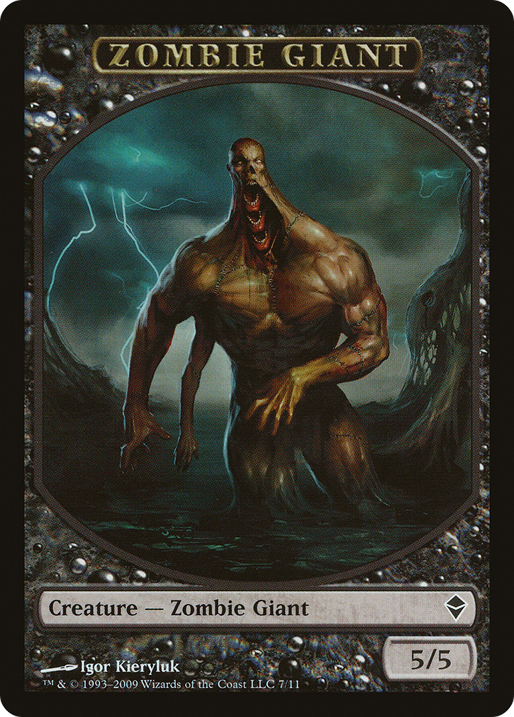 Image of Zombie Giant Token [Zendikar Tokens]