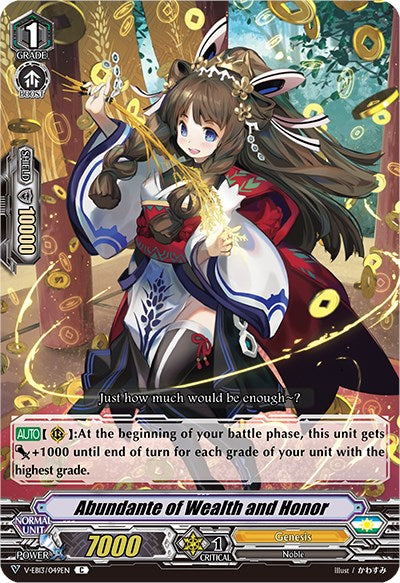 Image of Abundante of Wealth and Honor (V-EB13/049EN) [The Astral Force]