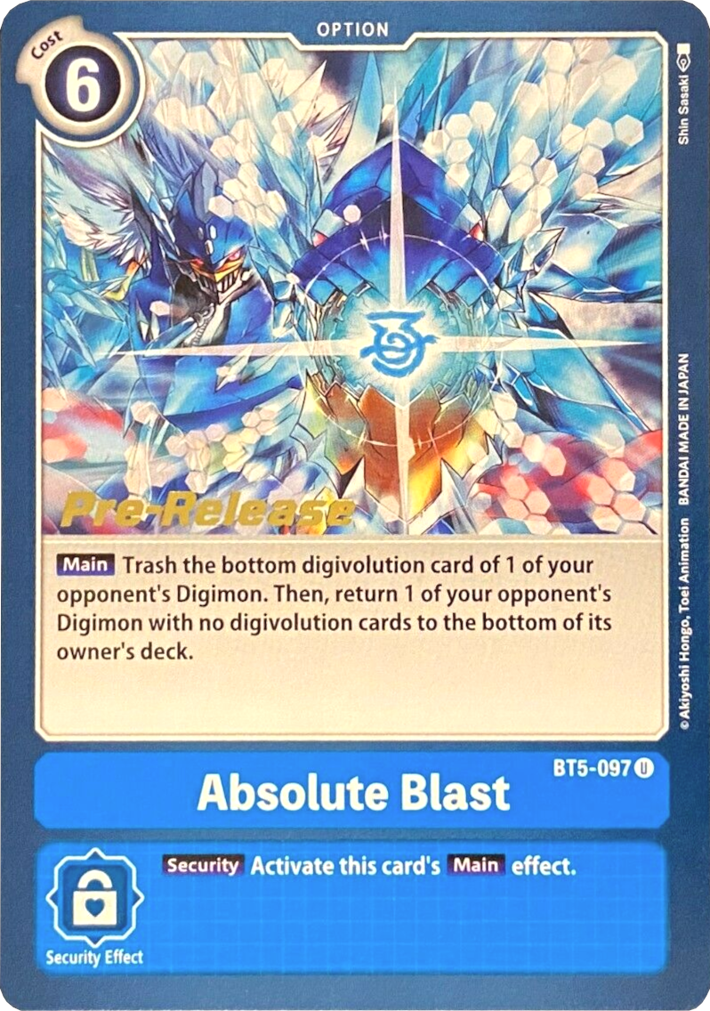 Image of Absolute Blast [BT5-097] [Battle of Omni Pre-Release Promos]