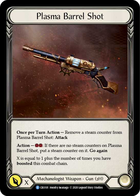 Image of Plasma Barrel Shot [CRU101] (Crucible of War)  1st Edition Cold Foil