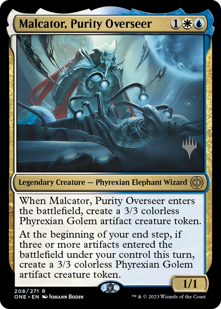 Image of Malcator, Purity Overseer (Promo Pack) [Phyrexia: All Will Be One Promos]