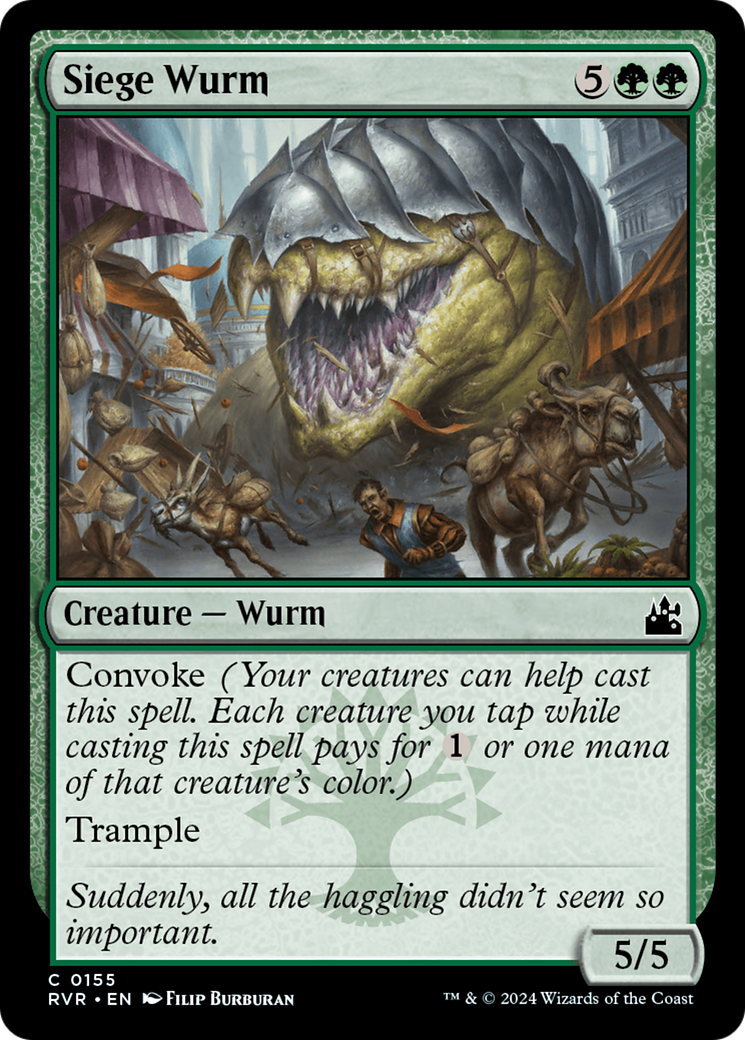 Image of Siege Wurm [Ravnica Remastered]