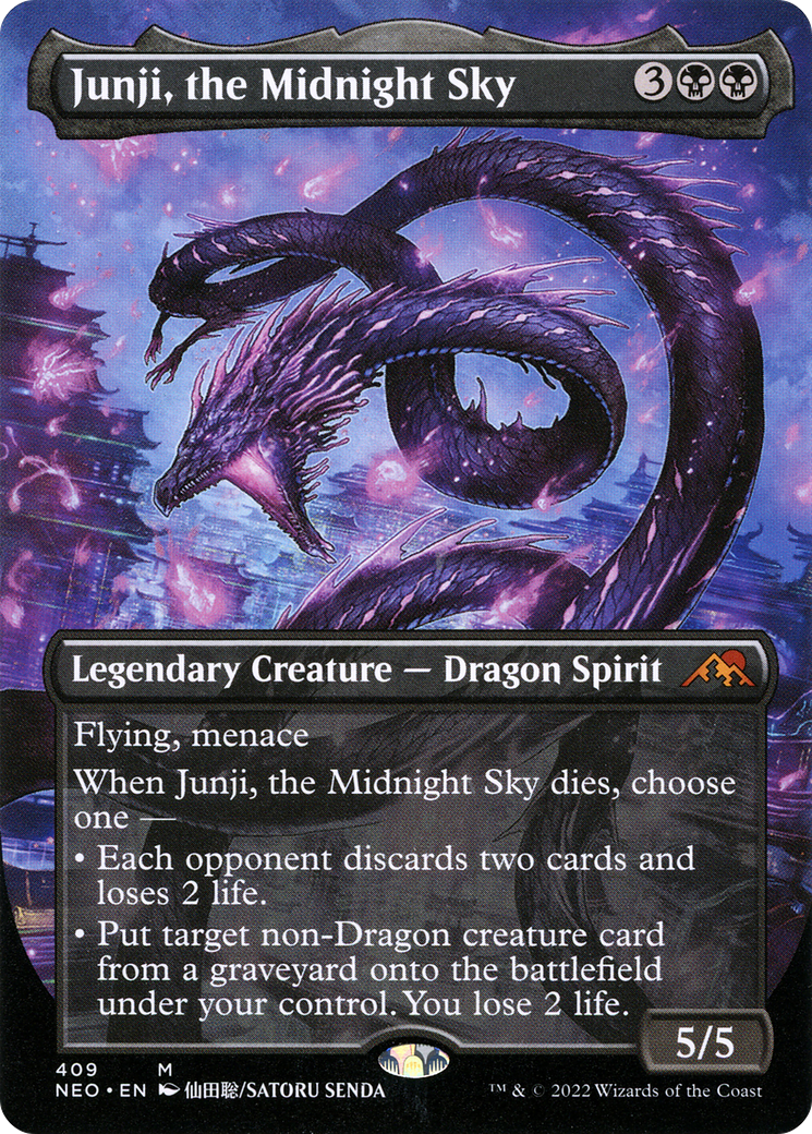 Image of Junji, the Midnight Sky (Borderless Alternate Art) [Kamigawa: Neon Dynasty]