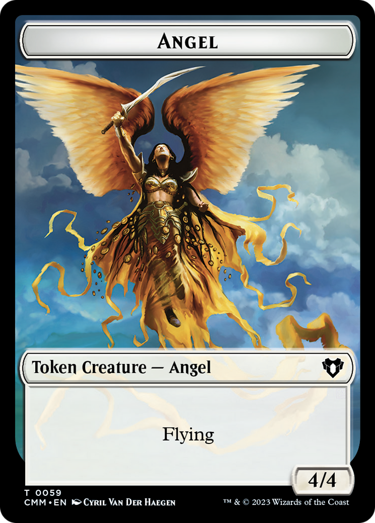 Image of Copy (54) // Angel Double-Sided Token [Commander Masters Tokens]