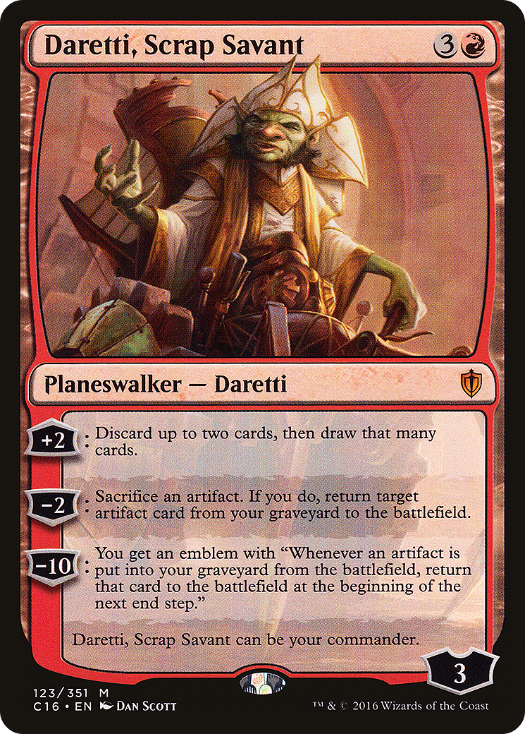 Image of Daretti, Scrap Savant [Commander 2016]