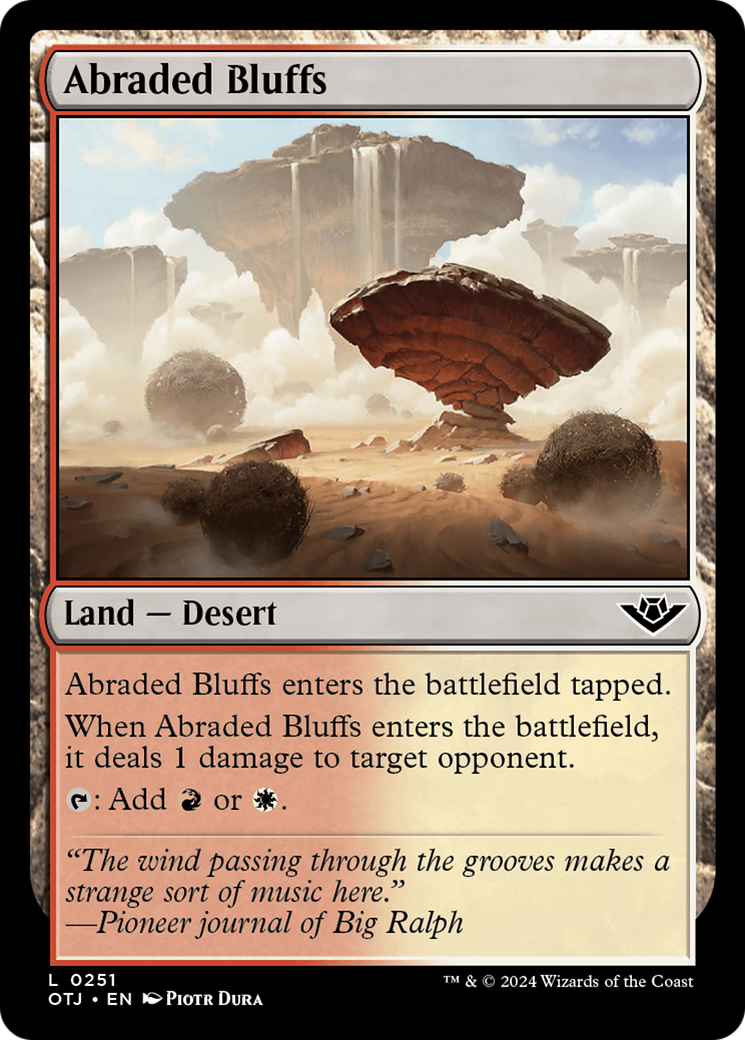 Image of Abraded Bluffs [Outlaws of Thunder Junction]