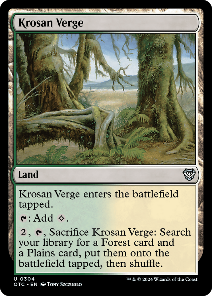 Image of Krosan Verge [Outlaws of Thunder Junction Commander]