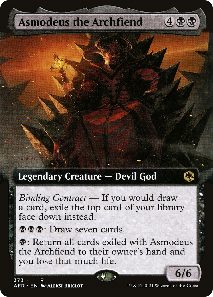 Image of Asmodeus the Archfiend (Extended Art) [Dungeons & Dragons: Adventures in the Forgotten Realms]