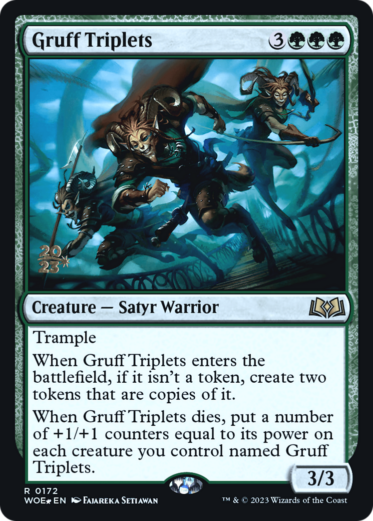 Image of Gruff Triplets [Wilds of Eldraine Prerelease Promos]
