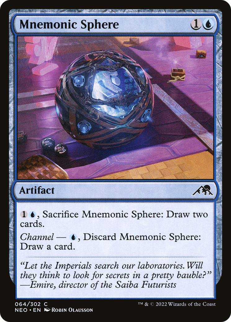 Image of Mnemonic Sphere [Kamigawa: Neon Dynasty]