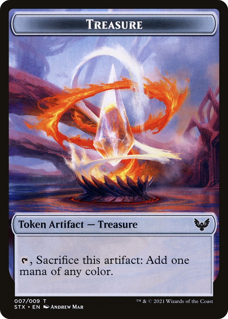 Image of Treasure Token (STX-007) - Strixhaven: School of Mages Tokens Foil