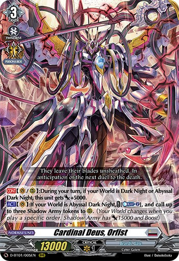 Image of Cardinal Deus, Orfist (D-BT01/005EN) [Genesis of the Five Greats]