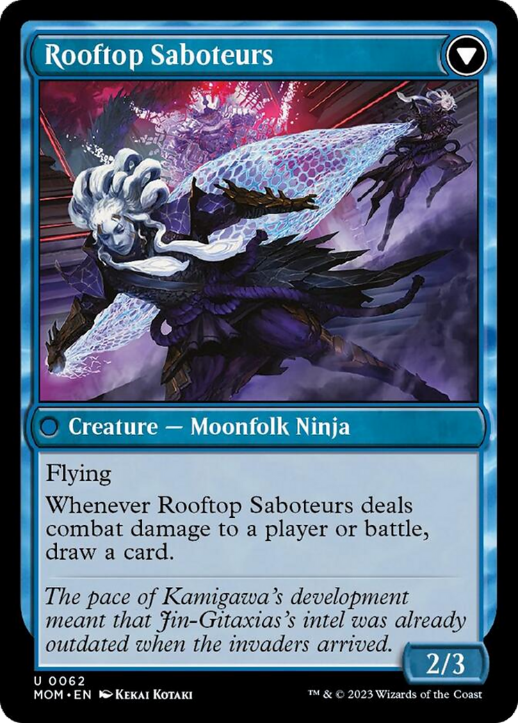 Image of Invasion of Kamigawa // Rooftop Saboteurs [March of the Machine]