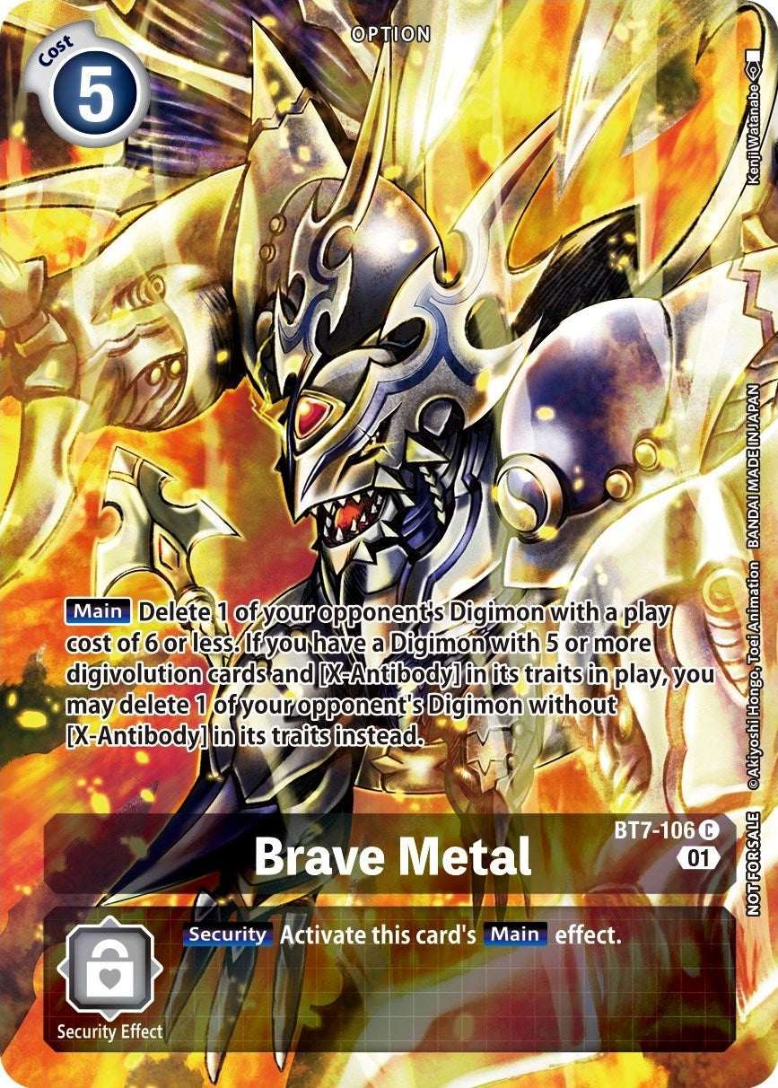 Image of Brave Metal [BT7-106] (Premium Deck Set) [Next Adventure Promos]