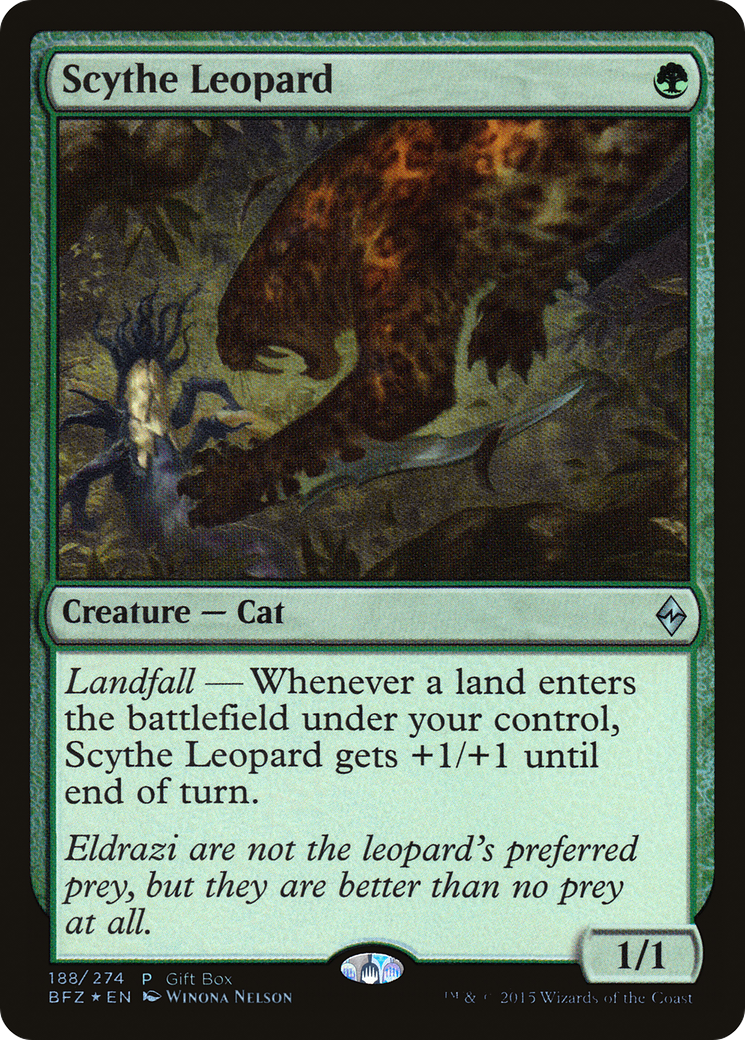 Image of Scythe Leopard (Gift Box) [Battle for Zendikar Promos]