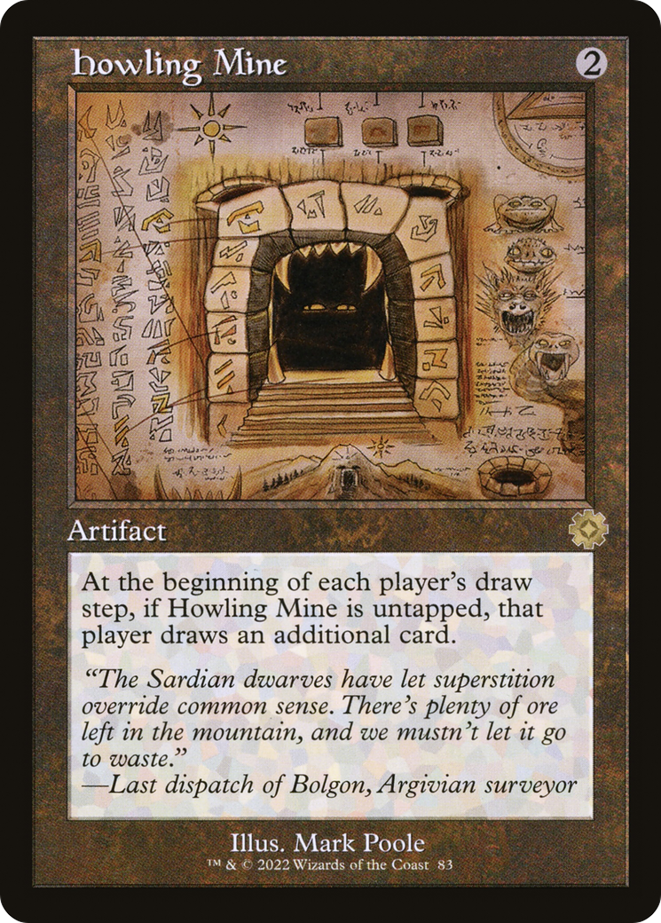 Image of Howling Mine (Retro Schematic) [The Brothers' War Retro Artifacts]