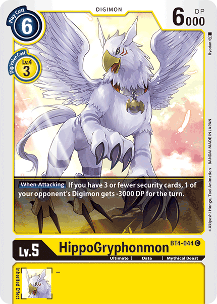 Image of HippoGryphonmon [BT4-044] [Great Legend]
