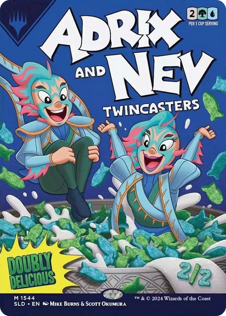 Image of Adrix and Nev, Twincasters (Rainbow Foil) [Secret Lair Drop Series]