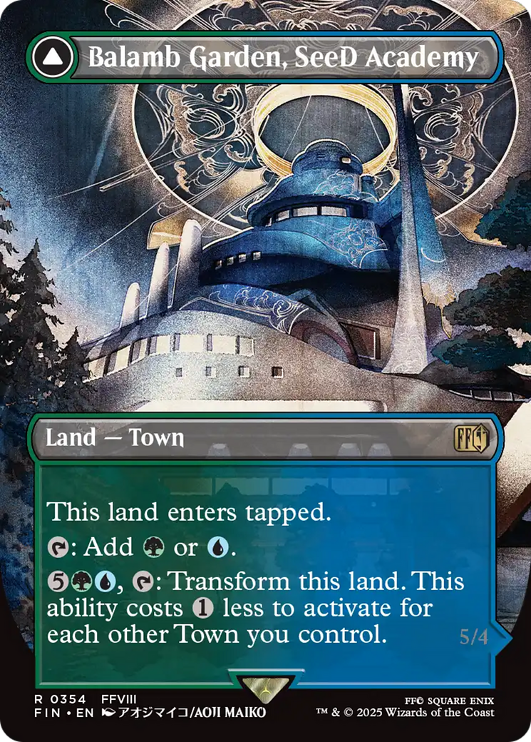 Image of Balamb Garden, SeeD Academy // Balamb Garden, Airborne (Borderless) [FINAL FANTASY]