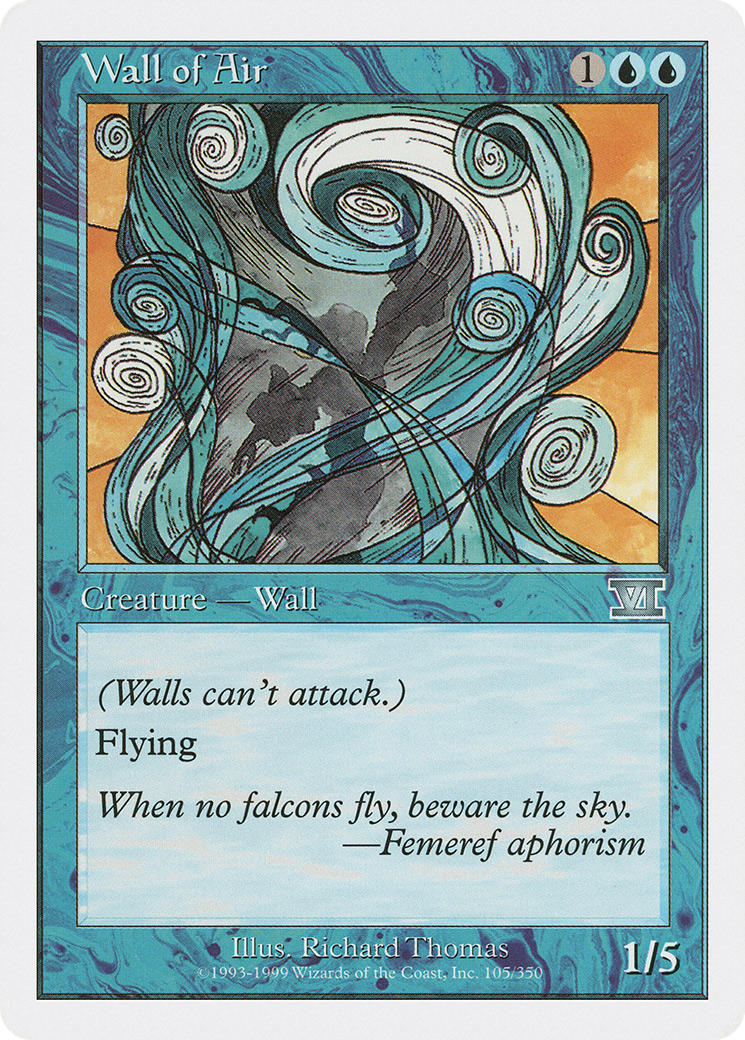 Image of Wall of Air [Classic Sixth Edition]