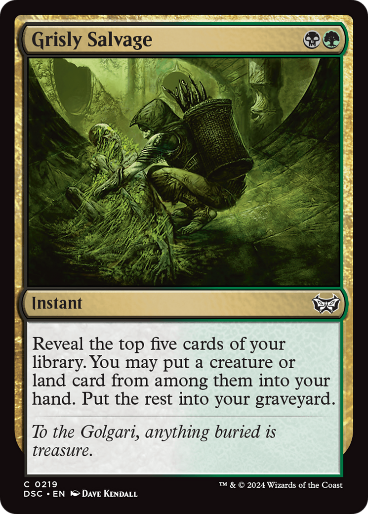 Image of Grisly Salvage [Duskmourn: House of Horror Commander]
