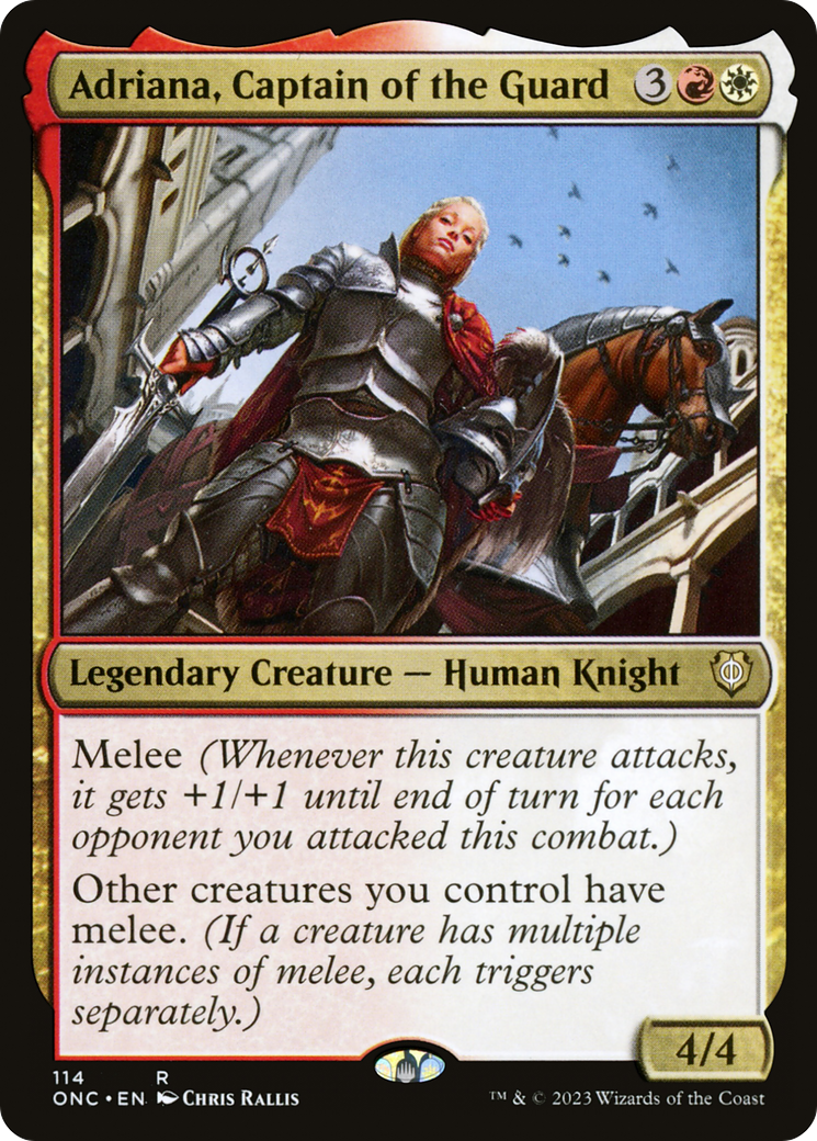Image of Adriana, Captain of the Guard [Phyrexia: All Will Be One Commander]