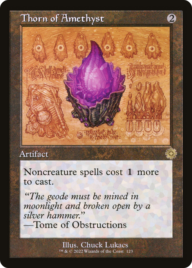 Image of Thorn of Amethyst (Retro Schematic) [The Brothers' War Retro Artifacts]