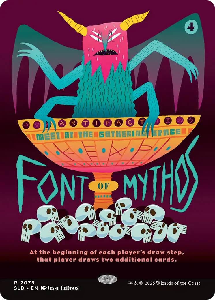 Image of Font of Mythos (SLD-2075) - Secret Lair Drop (Borderless) Foil