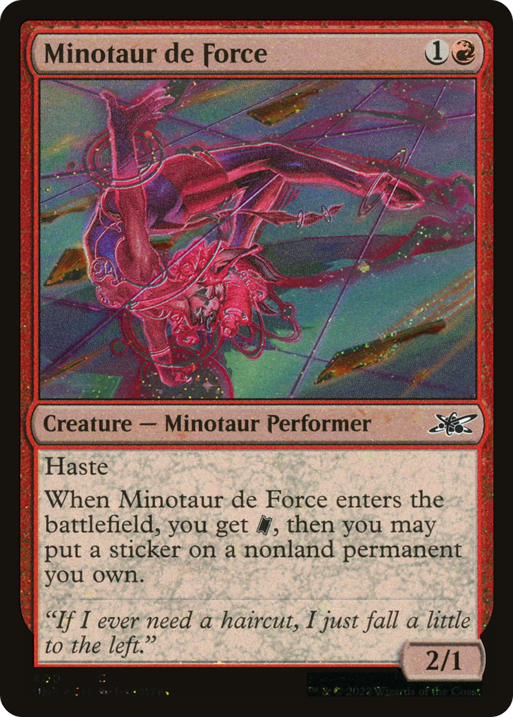 Image of Minotaur de Force (Galaxy Foil) [Unfinity]