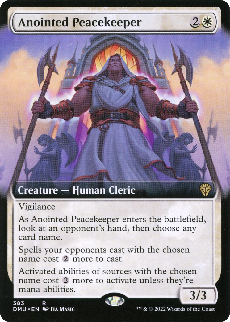 Image of Anointed Peacekeeper (Extended Art) [Dominaria United]