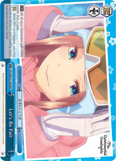 Image of Let's Be Fair (5HY/W83-E134R RRR) [The Quintessential Quintuplets]
