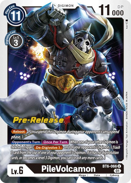 Image of PileVolcamon [BT6-066] [Double Diamond Pre-Release Cards]