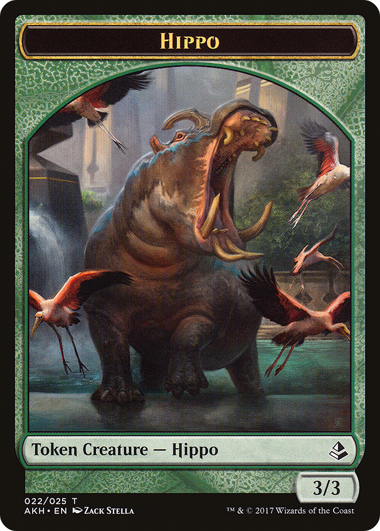 Image of Hippo Token (AKH-022) - Amonkhet Tokens Foil